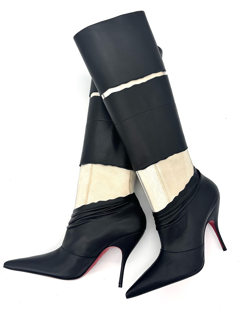 Christian Louboutin x Maison Margiela Xrismarteen 100 Knee High Boots 37 - Picture 7 of 9
